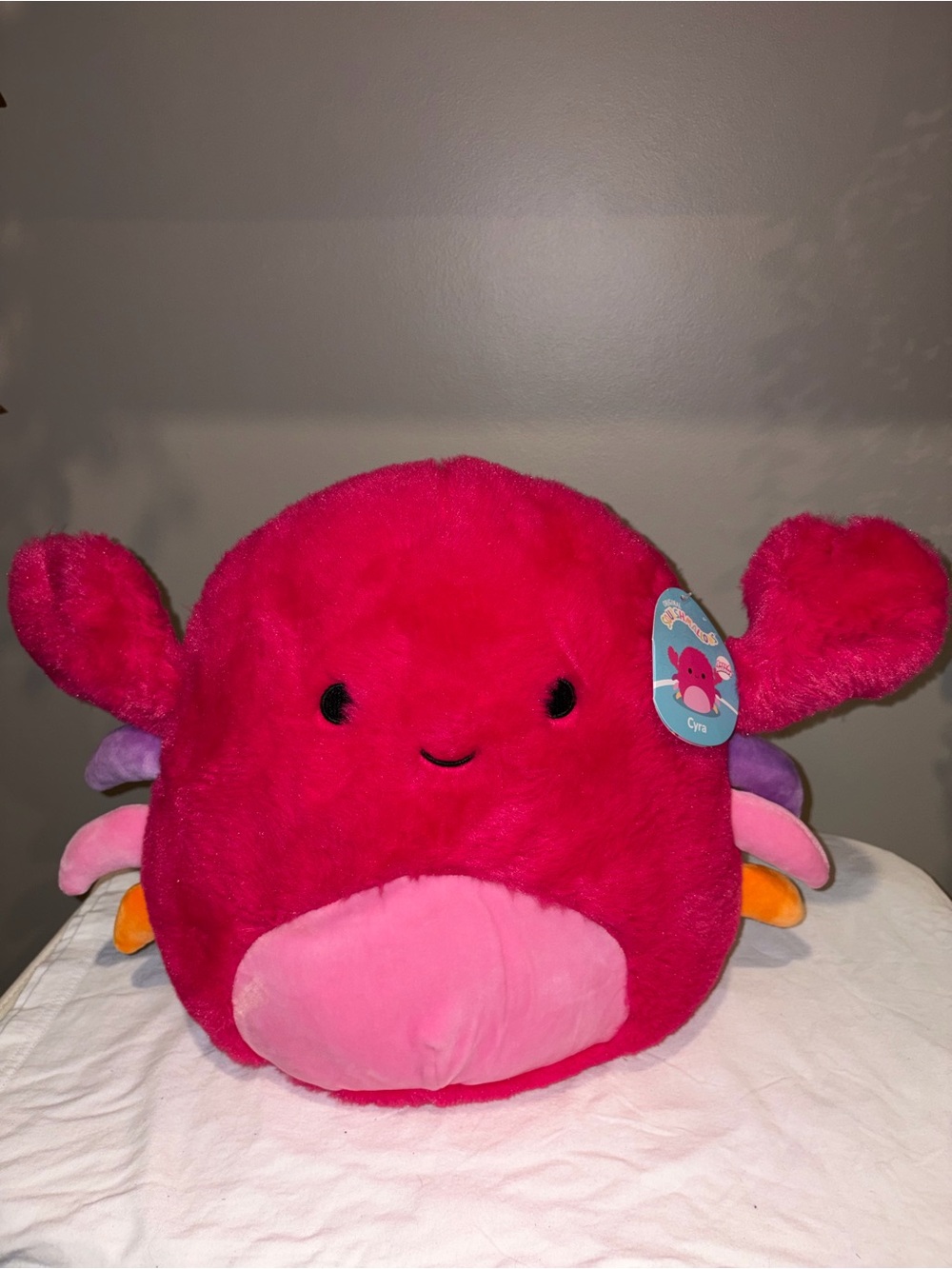 NWT Squishmallows Cyra Red Crab 12” Fuzz-A-Mallows